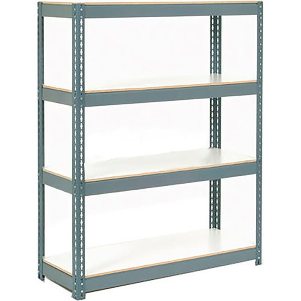 Global Industrial Extra Heavy Duty Shelving 48Wx18Dx84H 7 Shelves 1500 lbs. Cap. Per Shelf GRY B2297865